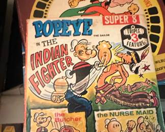 Super 8 Film Reels - Son of Kong, Popeye, Walt Disney Cartoons