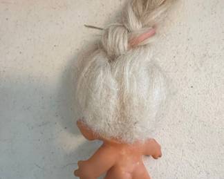 Vintage Troll Doll with White Hair