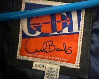 Denver Broncos Leather Bomber Jacket by G-III Carl Banks for Wilsons