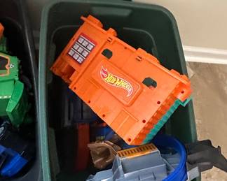 Assorted Children's Toy Vehicles and Playsets, including Hot Wheels City Town Center