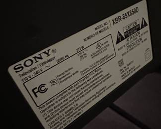 Sony XBR-85X850D 85-Inch 4K UHD HDR Smart LED TV