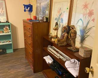 Dresser and shelves are all for sale