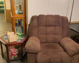 A very comfy oversized recliner
