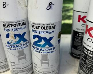 A case of Kilz and a few Rustoleum All new Never used