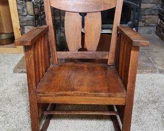 Mission arts and crafts rocker
