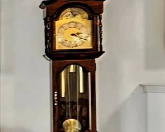 Vintage Cherry Grandfather Clock