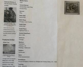 Listed Artist: Garada Clark Riley. Amazing History of Teachers