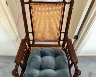 One of several antique chairs