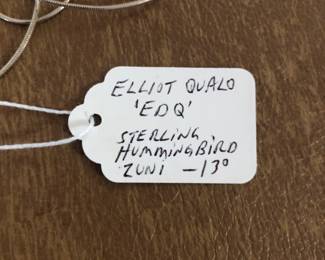 Elliot Qualo Zuni - One of several Native American jewelry pieces