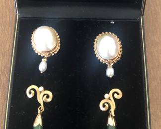 Most from Eve; 14k & 18K Gold Earrings