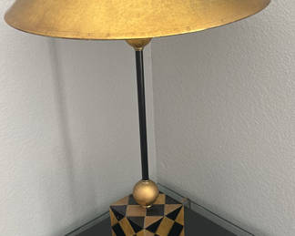 Lot 46: Two Table Lamps with Distinct Bases and Shades