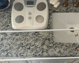 Lot 405: Clear Acrylic Tub Tray with White Frame and White Scale