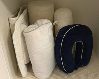 Lot 407: Assorted Cushions and Neck Pillow