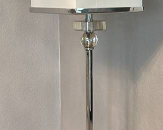 Lot 204: Table Lamp and Decorative Glass Bowl with Three Pears