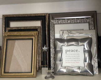 Lot 59: Assorted Picture Frames, Decorative Accents, and Storage Boxes