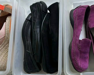 Lot 209: Assorted Women's Shoes Including Flats, Loafers, and Wedge Sandals