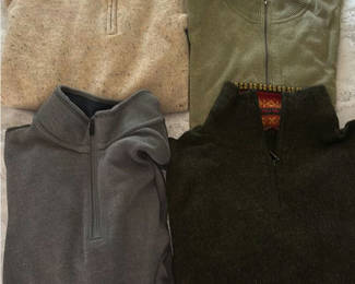 Lot 164: Four Quarter-Zip Sweaters from Eddie Bauer, Tommy Bahama, JOS. A. Bank, and La Domenica