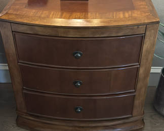 Lot 148: Three-Drawer Solid Wood Nightstands