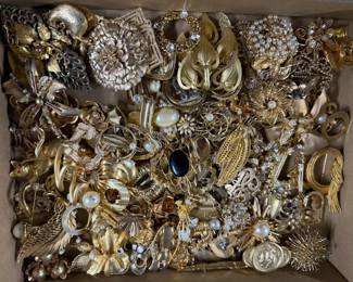 Some of the 1,000's of pieces of Fine Jewelry to Fabulous Vintage Costume, Necklaces to Earrings to Brooches to Tiffany to (Names like Napier's, Monet,Trifari, So Very Much More Jewelry to Follow!