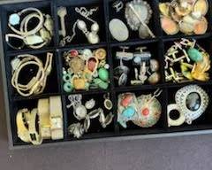 Some of the 1,000's of pieces of Fine Jewelry to Fabulous Vintage Costume, Necklaces to Earrings to Brooches to Tiffany to (Names like Napier's, Monet,Trifari, So Very Much More Jewelry to Follow!