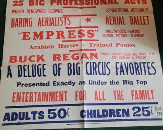 Circus Poster of Jack Joyce Indoor Circus Poster in Marvelous Condition. Jack Joyce Circus first performed in Denmark in 1914/15, Norway and Sweden 1915, back to Denmark late 1915-1923, then France, Ireland, England in 1924 and the United States 1924-1933. Hia Hiaroey as an American Cowboy is a fascinating read.