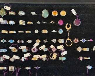Some of the 1,000's of pieces of Fine Jewelry to Fabulous Vintage Costume, Necklaces to Earrings to Brooches to Tiffany to (Names like Napier's, Monet,Trifari, So Very Much More Jewelry to Follow!