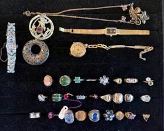 Some of the 1,000's of pieces of Fine Jewelry to Fabulous Vintage Costume, Necklaces to Earrings to Brooches to Tiffany to (Names like Napier's, Monet,Trifari, So Very Much More Jewelry to Follow!!)*