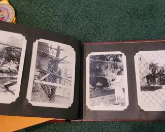 Vintage Photograph Album filled with early black and white photographs
