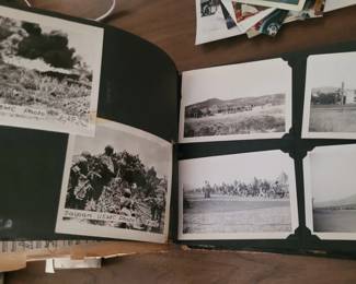 An Original U.S. MARINES Service Album "SEMPER FIDElLIS" loaded with Original Black and White Photographs covering from WWII from the AXIS TO SAIPAN