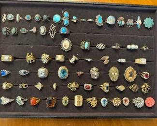 Some of the 1,000's of pieces of Fine Jewelry to Fabulous Vintage Costume, Necklaces to Earrings to Brooches to Tiffany to (Names like Napier's, Monet,Trifari, So Very Much More Jewelry to Follow!