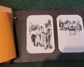 Vintage Photograph Album filled with early black and white photographs