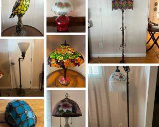 Vintage Tiffany Style Lamps