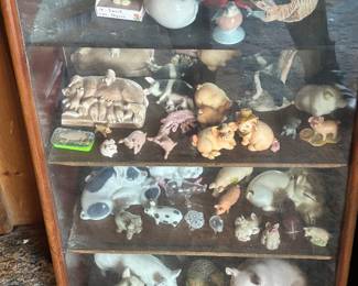 Pig Collection and Display Cabinet