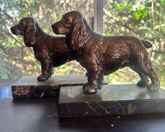 Vintage Spaniel Bookends