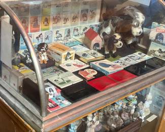 Antique Table-Top Glass and Metal Display Cabinet - L. Paulle Maker