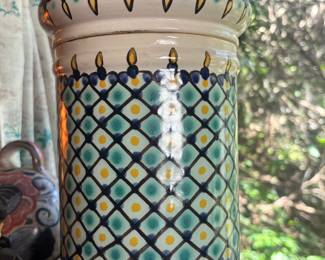 Tunisa Ceramic Lidded Canister