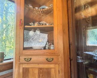 Pine Corner Cabinet