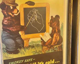 Smokey the Bear Poster - 1940's