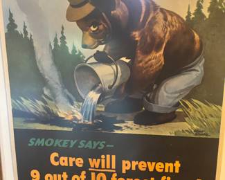Smokey the Bear Vintage Poster