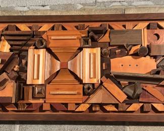 Abstract Wood Wall Hanging