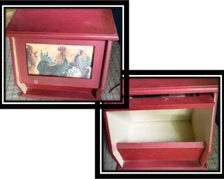 Old Fashion Wood Bread Box 