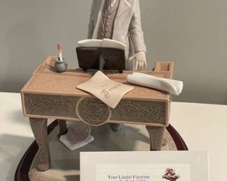 RARE Vintage "Young Beethoven" Figurine By Lladro W/ Base & Paperwork