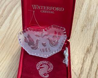 Waterford Crystal Christmas Ornament W/ Box Collection
