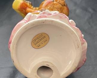 Vintage Mouse W/ Broom Figurine By Shackman (Japan)