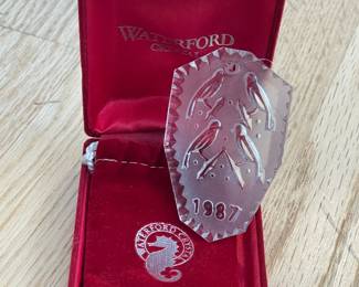 Waterford Crystal Christmas Ornament W/ Box Collection