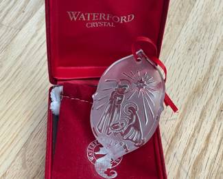 Waterford Crystal Christmas Ornament W/ Box Collection