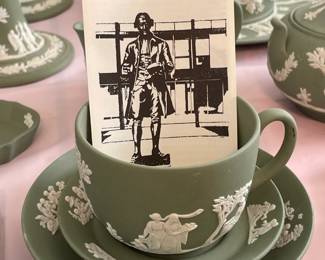 Large Wedgwood Collection (Trays, Teacups, Tea Set W/ Sugar & Creamer, Trinket Boxes, Bowls, Plates, Ashtrays, Candlestick Holders, Etc.)