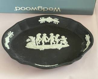 Large Wedgwood Collection (Trays, Teacups, Tea Set W/ Sugar & Creamer, Trinket Boxes, Bowls, Plates, Ashtrays, Candlestick Holders, Etc.)