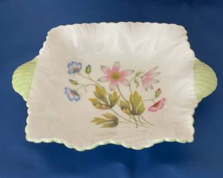 "Wild Anemone" Handled Plate By Shelley (England)