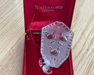 Waterford Crystal Christmas Ornament W/ Box Collection